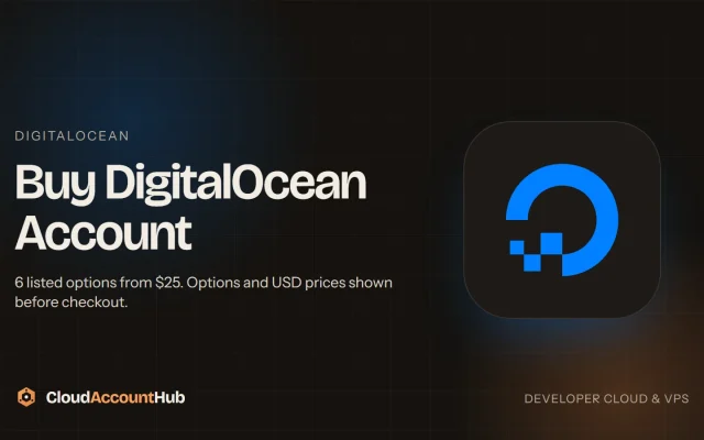 Buy DigitalOcean Accounts listing visual on CloudAccountHub