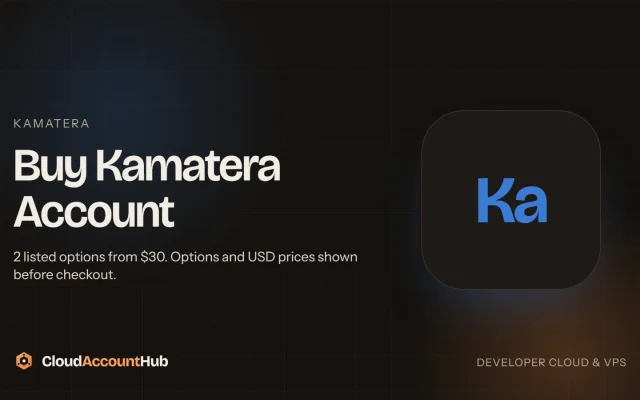 Buy Kamatera Accounts listing visual on CloudAccountHub