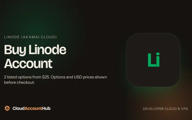 Buy Linode Accounts listing visual on CloudAccountHub