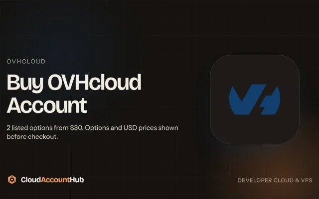 Buy OVHcloud Accounts listing visual on CloudAccountHub